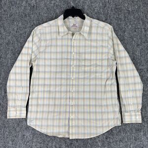 Madda Fella Shirt Mens‎ Large Plaid Business Formal Key West Cotton